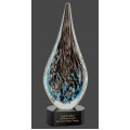 AGS67  Hollow Raindrop Art Glass